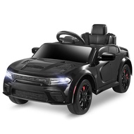 ENYOPRO 12V 7Ah Kids Electric Ride on Car, Licensed Dodge Charger SRT Hellcat, Battery Powered 4-Whe