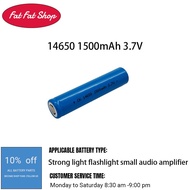 Lithium Battery 14650 1500mAh 3.7V Strong Light Flashlight Small Audio Amplifier Pack 7.4V