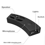 【Fast and Reliable Shipping】 Portable Waterproof Boombox Mini Subwoofer Outdoor Sporting Accessories Helmet Audio Mp3 Bluetooth-Compatible Speaker