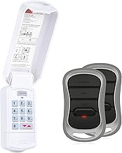 ASONPAO 1Pcs GK-BX IntelliCode Wireless Keypad with 2Pcs G3T-BX Remotes for Genie and Overhead Door 