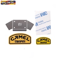 Metal Logo Adventure Camel Trophy Sticker with 3M Tape for 1/10 RC Car TRX4 Defender HB ZP1001 ZP100
