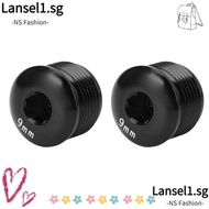 LANSELL 2PCS Cycle Pedal Dust Cap, 9mm M14 Thread Cycle Pedal Dust Cover, Durable Aluminum Alloy Eas