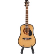Model Gitar Miniatur, Hiasan Gitar Kayu Mini, Hiasan Kek Gitar Fondant Kecil, Model Kraf Gitar untuk