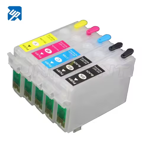 5PCS Refillable Ink Cartridge for Epson Office B40W BX600FW BX610FW BX310FN B1100 D120 / BX310FN pri