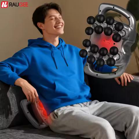 Fascia Gun 16 Heads Muscle Massager Gun Fascia Massage Gun Electric High Frequency Back Neck Shoulde