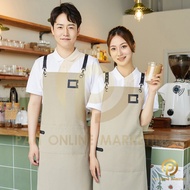 Cross Over H-Type Apron Waterproof Anti Oil Unisex kitchen Appron Chef Salon Cafe 围裙·Epron Masak Z13
