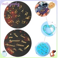 MOILYGOODSG Alloy Charms Jewelry Making Material Bracelet Necklace Crafting Words Signs Resin Filler