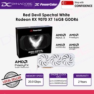 PowerColor Red Devil Spectral White Radeon RX 9070 XT 16GB GDDR6 Graphics Card - RX9070XT 9070XT