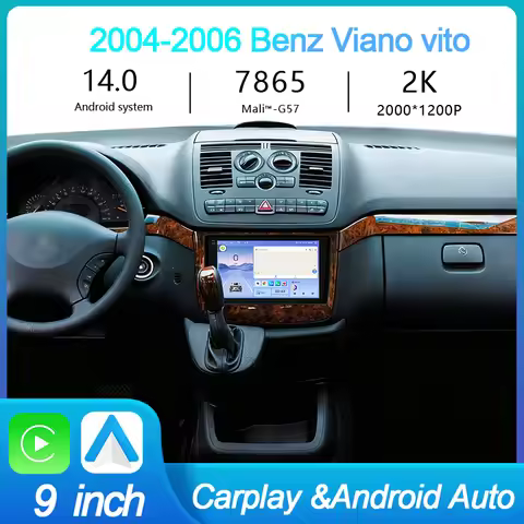 MeiHua For Benz W209 W203 W168 W463 CLK CL-C Android 14 Car Radio Multimedia Video Player GPS AI Voi