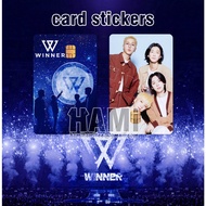 WINNER CARD STICKER - WINNER KPOP KAD STICKER - JINU MINO YOON HOONY TNGO CARD STICKER - KPOP STICKE