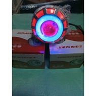 MERAH Projie LED headlamp mini round 2 ring devil red universal