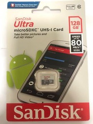 全新行貨 Sandisk 128GB micro sd card 全新未開