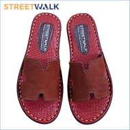 Streetwalk Footwear Marikina Made Leather Sandals for Women Marikina Slippers for Ladies Round Toe S