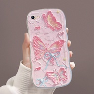 For OPPO F3 R9S Pro Plus Hp Casing Softcase Fashion Phone Cover Oil Painting Butterfly Cesing Big Wavy Case Soft Casing Cassing