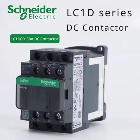 Schneider Electric DC Contactor LC1D09/12/18/25/32/38A BDC EDC FDC MDC Low Power Contactor Black/Whi