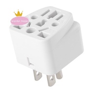 US Travel Plug Adapter EU/UK/AU/In/CN/JP/Asia/Italy/Brazil to USA (Type B), 3  USA Plug, Charger Con