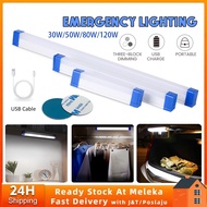 30w/60w/80w LED Light Tube Portable Lamp USB Light Rechargeable Emergency Light Camping Lamp lampu bateri 夜市灯