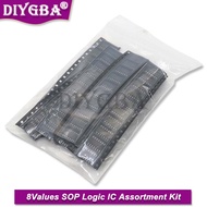 80PCS SOP 74HC00D 74HC04D 74HC08D 74HC14D 74HC138D 74HC164D 74HC165D 74HC595D SMD Logic IC Assortmen