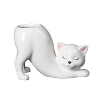 Tyk 8. Creative Cute Cat Tail Pillar Succulent Flowerpot Ceramic Cartoon Animal Creative Monkey Tail