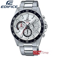 Casio Edifice นาฬิกาข้อมือผู้ชาย สายสแตนเลส รุ่น EFV-570D-7AVUDF (White)