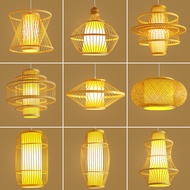 Woven Lantern Chandelier Chinese Hot Pot Restaurant Restaurant Restaurant Bamboo Art Lamp Shop Comme