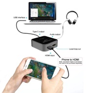 Usb 3.0 HDMI to Type-C 1080P HD Video Capture Card Box for TV PC PS4 Game Live Stream