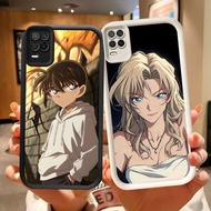 DK-60 Detective Conan Silicone Casing black and white for OPPO Realme Narzo 30 A54 8S V13 8 Q3 Pro 5