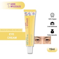 Good Molecules Yerba Mate Wake Up Eye Gel, 15ml | Puffiness Eyebags Remover Eye Cream Anti Aging Eye