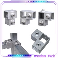 25x25mm Square Pipe Connector Aluminum Alloy Tube Connector Joint Durable Square Pipe Fixed Joint