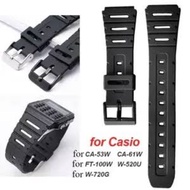 Casio Ca53w ca-53w 20mm rubber calculator watch strap