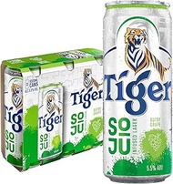 Tiger Soju Infused Lager Gutsy Grape Beer Can, 3 x 320ml