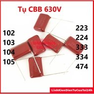 Capacitor CBB 630V 102J 103J 223J 333J 104J 224J 334J 474J 105J 1uF Quality product - Non-polar red 