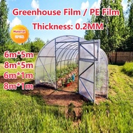 0.2mm💥💥 1m/5m Greenhouse Greenhouse Film Greenhouse Film UV Plastik UV13% Cover Plastic Greenhouse U