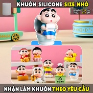 SHIN TOILET silicone mold, 3D, 2D, statue mold, jelly, pudding, log, candle