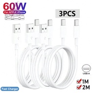 1-2pcs USB Fast Charging Cable, USB A To USB C Charging Cable, 3.3FT 100CM / 6.6FT 200CM Data Cable,