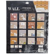 produk Wallpaper Stiker 3D STICKER WALL DECORATION - Motif Kayu Warna