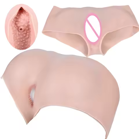 FAAK Silicone Hiding Gaff Strapon Nude Fake Vaginal Realistic Panties Underwear Pussy Pad for Cospla