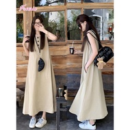 Long Dress Casual Skirt Can Be Worn To Work There Is A Bag A-Line Style. 93095