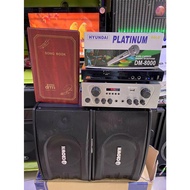 konzert and crown speaker w/ amplifier and karaoke player set(free mic)