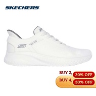 Skechers Men Slip-ins BOBS Sport Squad Choas Solid Step Casual Shoes - 118312-W Memory Foam