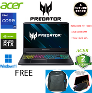 Acer Predator Helios 300 PH315-54-94XB 15.6" QHD 165Hz Gaming Laptop ( I9-11900H, 32GB, 1TB SSD, RTX3060 6GB, W11 )