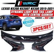 Lexus NX200 NX200T NX300 2015 - 2021 Dynamic Light Bar Tail Lamp With Signal Running + Centre Garnis