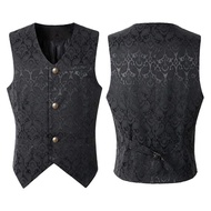 Men's Medieval Costume Retro Men's Short Vest Halloween Costume