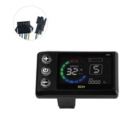 CJ7F S869 ไฟฟ้าจักรยานจอแสดงผล Lcd 24 V-72 V ไฟฟ้าสกู๊ตเตอร์หน้าจอสี Lcd Meter สำหรับจักรยานเสือภูเข