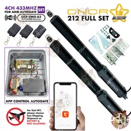 DNOR 212 ( 4CH 433MHZ ) SWING AND FOLDING HEAVYDUTY DREAM ARM ( FULL SET) AUTO GATE SYSTEM