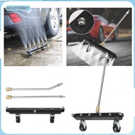 [mojotorw7] 15inch Pressure Washer Attchment Undercarriage Cleaner with 6 Nozzles and 2 Extension Wa