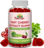 ▶$1 Shop Coupon◀  Tart Cherry Gummies (2000mg) with Celery Extract (400mg)- Uric Acid Cleanse, Sleep