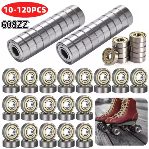 10-120pcs 608ZZ Deep Groove Ball Bearing 8*22*7MM Double Shielded Miniature High-carbon Steel Bearin