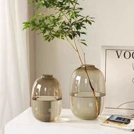Vase Bright Water Drunk Flower Living Room Flower Arrangement Transparent Raising Big Belly Glass Wo