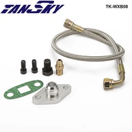 Single Turbo Oil Feed Line Kit Flange Kit For Toyota Supra 1JZGTE 2JZGTE 1JZ/2JZ TK-WXB08